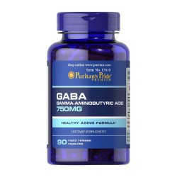 Puritan's Pride GABA (Gamma Aminobutyric Acid) 750mg