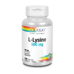 Solaray L-Lysine 500mg 120 veg caps