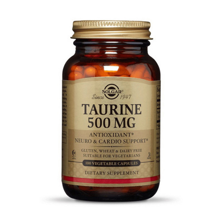 Solgar Taurine 500mg 100 veg caps