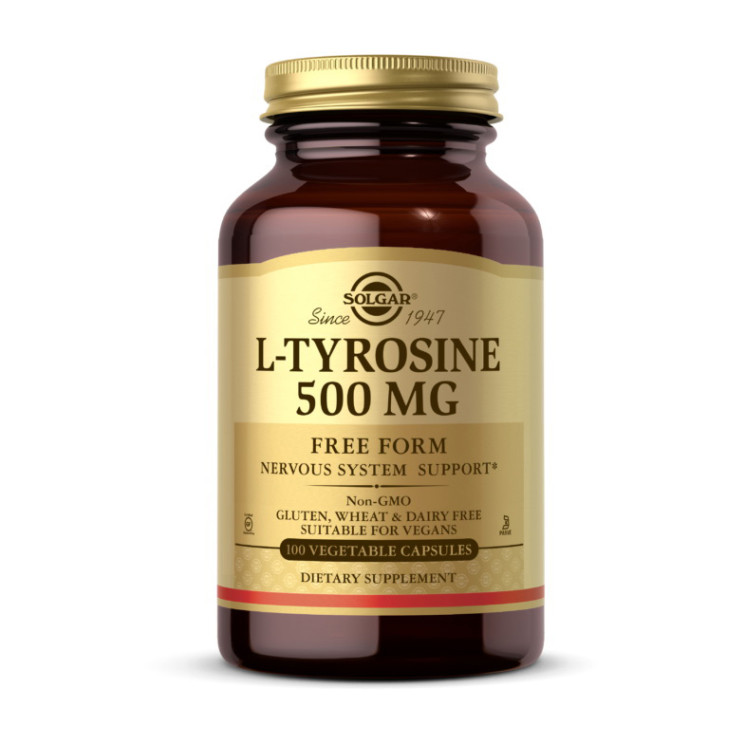 Solgar L-Tyrosine 500mg 100 veg caps
