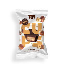 TOM Конфеты с пастой фундука черный шоколад