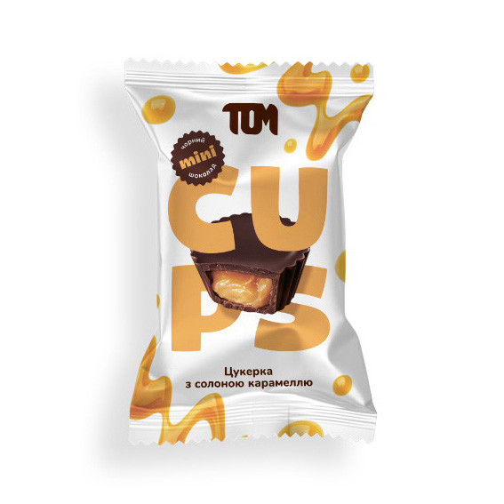 TOM Конфеты с соленой карамелью в черном шоколаде