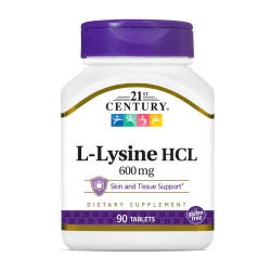 21st Century L-Lysine HCL 600mg 90 tab