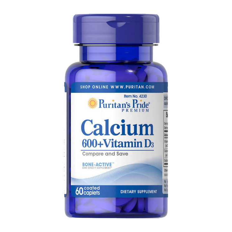 Puritan's Pride Calcium 600+ Vitamin D3