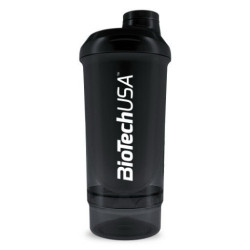 BioTech Shaker Wave + 2 in 1 500ml black