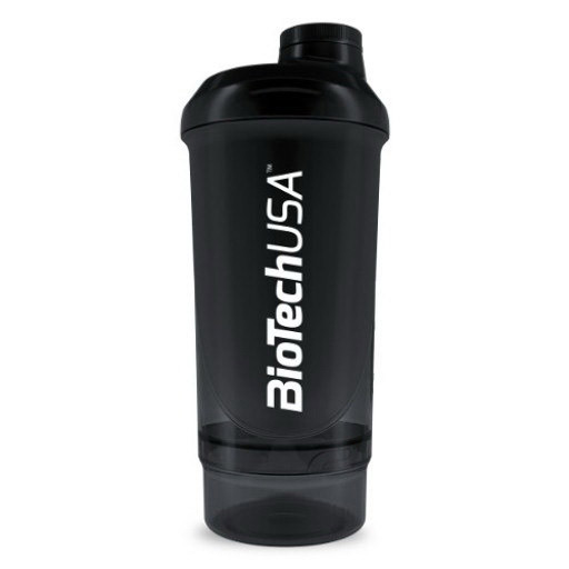 BioTech Shaker Wave + 2 in 1 500ml black