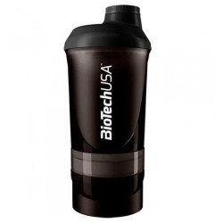 BioTech Shaker Wave + 3 in 1 500ml Black