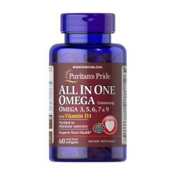 Puritan's Pride All in One Omega 3,5,6,7,9 with Vitamin D3