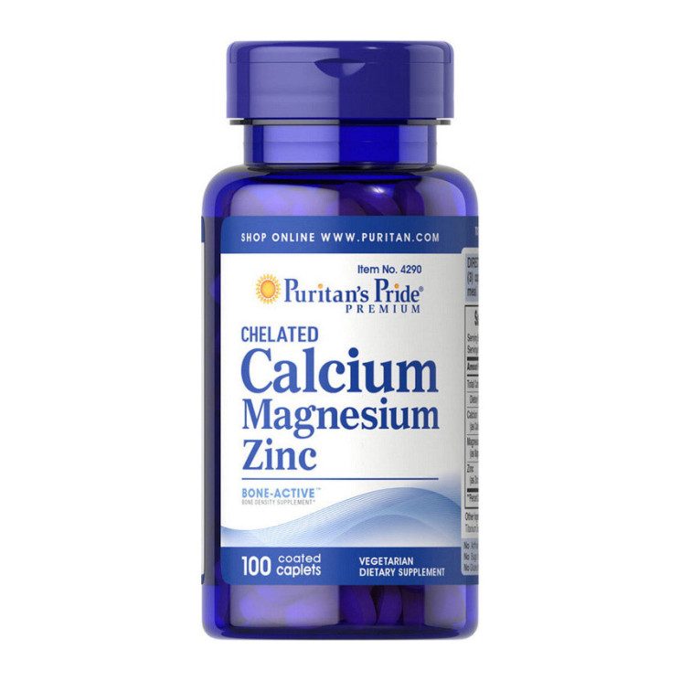 Puritan's Pride Chelated Calcium Magnesium Zinc