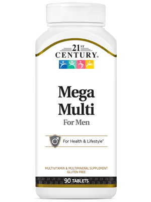 21st Century Mega Multi For Men 90 tab
