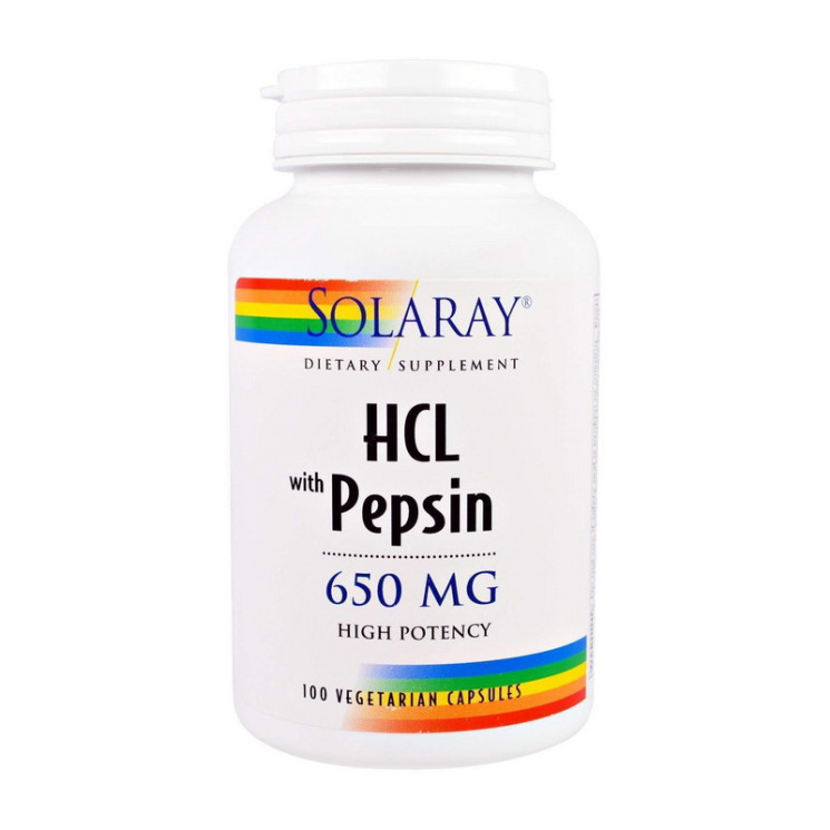 Solaray Betaine HCL with pepsin 650mg