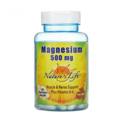 Nature's Life Magnesium 500mg Plus Vitamin B-6