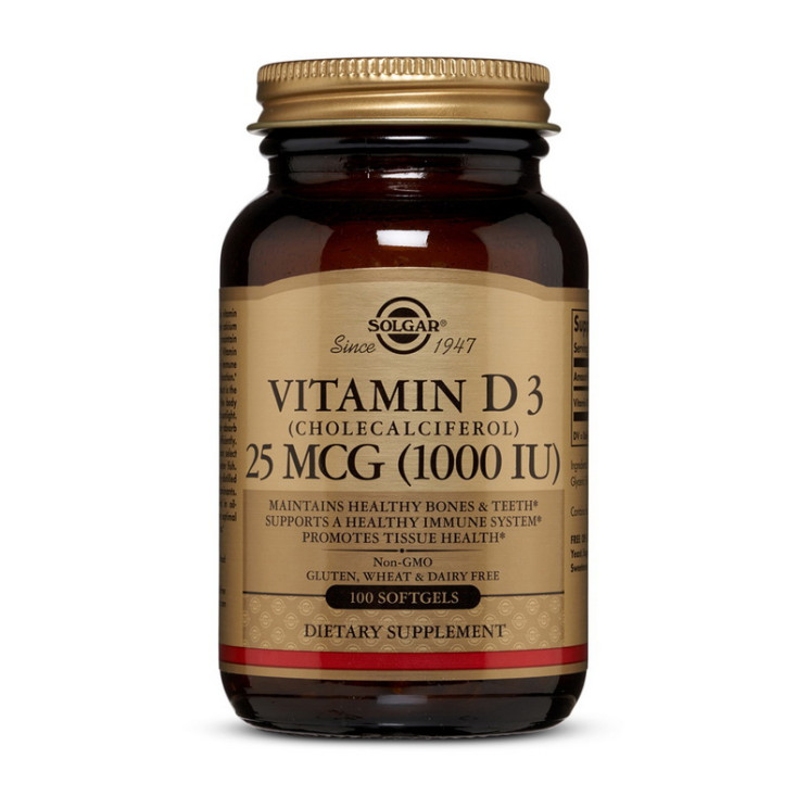 Solgar Vitamin D3 25mcg (1000 IU)