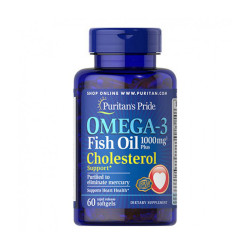 Omega-3 Fish Oil 1000mg Plus Cholesterol Support