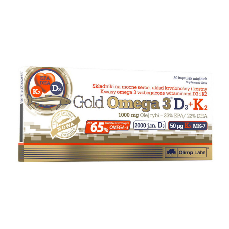 Gold Omega 3 65% D3+K2 30 caps