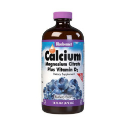 Bluebonnet Nutrition Calcium, Magnesium Citrate, Plus Vitamin D3 472ml