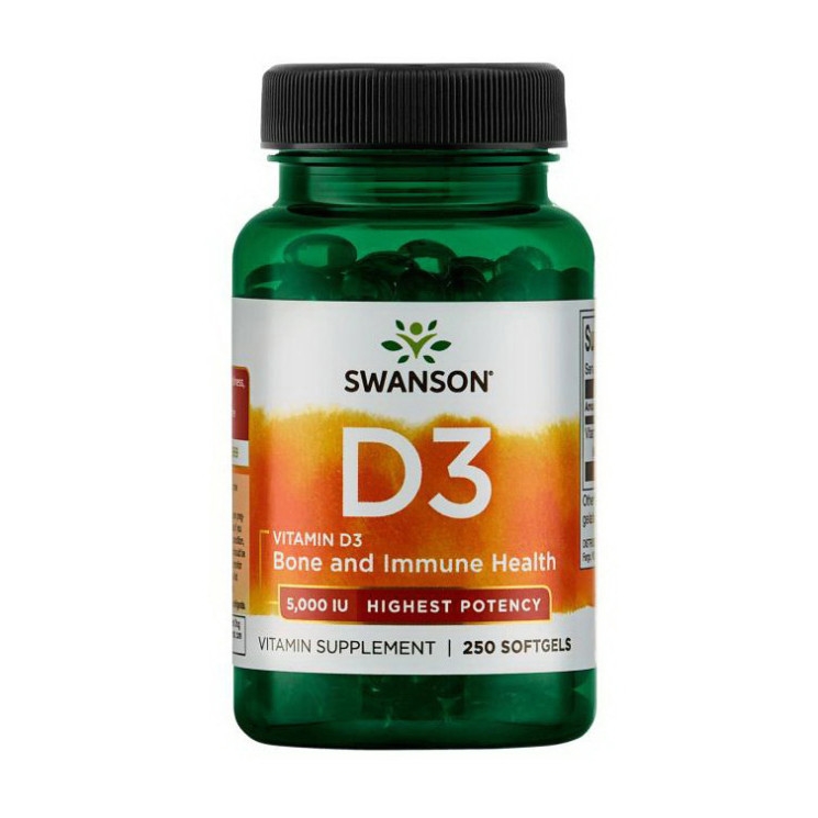 Swanson D3 5000 IU 250 sgels