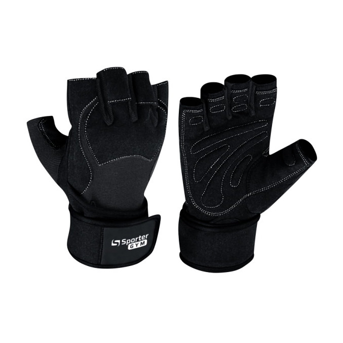Weightlifting Gloves Black-Grey