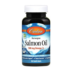 Carlson Labs Salmon Oil 500mg Omega-3s