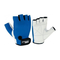 Weightlifting Gloves White-Blue