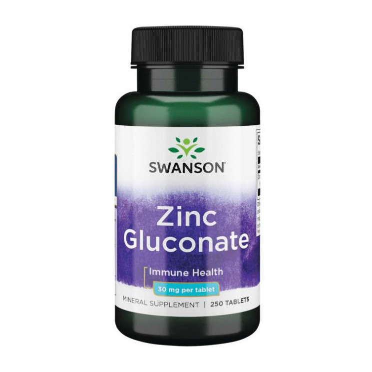 Swanson Zinc Gluconate 30mg 250 tab