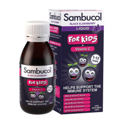 Sambucol Black Elderberry Liquid For Kids + Vitamin C
