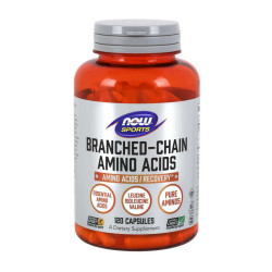 NOW Branched Chain Amino Acids 120 caps